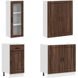  Kuhinjska jedinica PORTO 8 pcs Smeđi hrast Konstruirano drvo | Eponuda.com