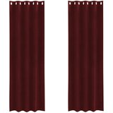  Zavjese za zamračivanje 2 pcs Vinska crvena 140 x 260 cm Baršun | shoptok.hr