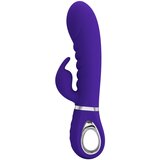 Pretty Love Prescott Red Super Soft Silicone Dual Vibrator Purple | shoptok.hr