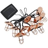  LED solarna girlanda 10xLED/1,2V 300 mAh 3,8 m IP44 u boji bakra | Eponuda.com