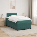  Boxspring krevet s madracem Tamnozelena 120 x 190 cm Baršun | shoptok.hr
