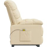 vidaXL Masažni stol krem blago, (21002245) | Shoptok.si