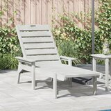 vidaXL sončni ležalnik Beli 53x162x98,5 cm HDPE Cene