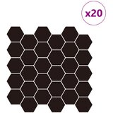  Heksagonska pločica 20 pcs Crna 30 x 30 cm Poliuretan i PET | Eponuda.com