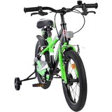 Volare Sportivo dječji bicikl za dječake 16" - Zeleno-crni sa dvije ručne kočnice | shoptok.hr