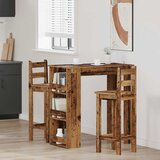  Barski stol sa policom za odlaganje Staro drvo 102x50x103,5 cm | shoptok.hr
