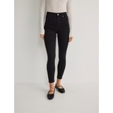Reserved - Slim traperice visokog struka - crno | shoptok.hr