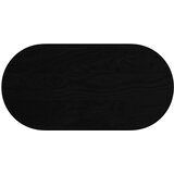 Stolna ploča tamnosmeđa 100x50x4 cm ovalna masivna hrastovina | shoptok.hr