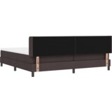  Krevet s opruga kutije Tamno smeđa 200 x 200 cm Tkanina i Pjena | shoptok.hr