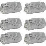  Pokrivači za bacanje 6 pcs Siva 130 x 150 cm Runo | shoptok.hr