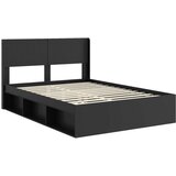  Okvir za krevet s pohranom i uzglavljem Crna 135 x 190 cm - Crna 135 x 190 cm | shoptok.hr