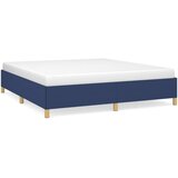 The Living Store Posteljni okvir brez vzmetnice moder 180x200 cm blago - Posteljni Okvir, (21523935) | Shoptok.si