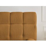 Bobochic Paris Gorčično rumena oblazinjena zakonska postelja s prostorom za shranjevanje z letvenim dnom 180x200 cm Mont Blanc – | Shoptok.si