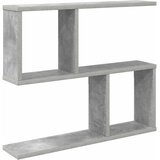 vidaXL Stenska polica Betonsko siva 60 x 12 x 50,5 cm Inženirski les, (5000307213) | Shoptok.si