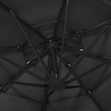 Senčnik aluminij črn 3x3 m | Shoptok.si
