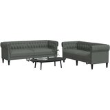  Kauč za dnevni boravak 2 pcs Tamno siva 201,5 x 74,5 x 74,5 cm | shoptok.hr