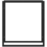  Stalak za drva za ogrjev mat crni 80x28x86 cm čelični | shoptok.hr