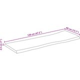Stolna ploča sa živi rub 120x40x2,5cm masivno grubo drvo manga | shoptok.hr