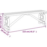  Klupa 115 cm od masivne jelovine | shoptok.hr