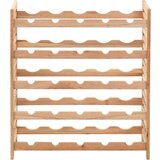 vidaXL Stojalo za vino iz trdne orehovine za 25 steklenic 63x25x73 cm | Shoptok.si