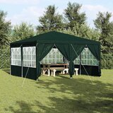 Šator za zabave Zelena 400 x 400 x 266 cm Polietilen | shoptok.hr