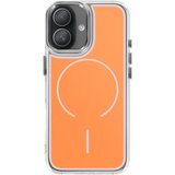 AVIZAR Ovitek MagSafe za iPhone 16 Plus z ojačanimi dvomaterialnimi mehkimi robovi, Oranžna, (5000189286) | Shoptok.si