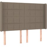  Krevet box spring s madracem LED smeđesivi 140x190 cm tkanina | shoptok.hr