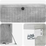 TV ormar za zid Betonska siva 98 x 31 x 30 cm Konstruirano drvo | shoptok.hr