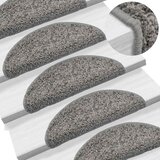  Prostirke za stepenice 30 kom 56x17x3 cm sive poluokrugle | shoptok.hr