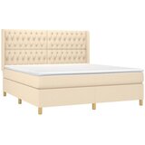 s oprugama i madracem krem 180x200 cm od tkanine | shoptok.hr