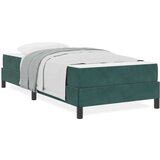 Boxspring krevet s madracem Tamnozelena 80 x 220 cm Baršun | shoptok.hr