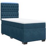 Box spring krevet s madracem plavi 100x200 cm baršunasti | Eponuda.com