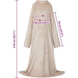 Deka majica s kapuljačom Bež M Flanel | shoptok.hr