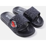 Gemre Black Glitter Children's Slides Boncoeur | Shoptok.si