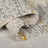 Flair Rugs Siva/kremno bela ročno tkana preproga iz mešanice volne 120x170 cm Minerals Border – | Shoptok.si