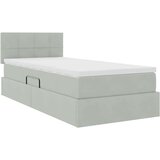  Krevet s od storage s madracem Svijetlo siva 90 x 200 cm Baršun | shoptok.hr