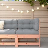 vidaXL Kutna sofa od masivnog drva duglazije s jastucima Cijene