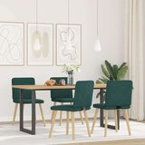  Jedilni stoli 4 kosi temno zelene tkanine, (21822323) | Shoptok.si