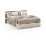 Marckeric Bijeli/u prirodnoj boji bračni krevet u dekoru hrasta s prostorom za odlaganje bez podnice 160x200 cm Albo – | shoptok.hr
