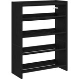 Maison Chic Regal za čevlje - Polica za čevlje črn 60x25x81 cm inženirski les, (21777495) Cene