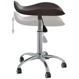 vidaXL Salonski stolček rjavo umetno usnje | Shoptok.si