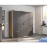 Rauch Möbel OMARA S KLASIČNIMI VRATI, siva, hrast artisan | Shoptok.si