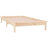  Okvir kreveta 75 x 190 cm za jednu osobu od masivnog drva | shoptok.hr