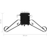 vidaXL stalak za božićno drvce crni 58 x 58 x 21 cm | shoptok.hr