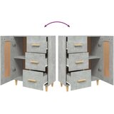  Komoda siva boja betona 69 5 x 34 x 90 cm od konstruiranog drva | shoptok.hr