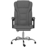  Uredski naslonjač od tkanine tamnosivi Siva | shoptok.hr