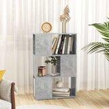 vidaXL Knjižna omara za razdelitev prostora betonsko siva 60x24x94 cm, (20978565) | Shoptok.si