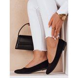 DStreet Baleriny damskie na płaskim obcasie GLAMINO czarne | shoptok.hr