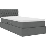  s madracem i skladištem Tamno siva 90 x 200 cm Baršun | shoptok.hr