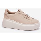 VINCEZA Ladies Leather Sports Shoes On Platform With Clip | shoptok.hr